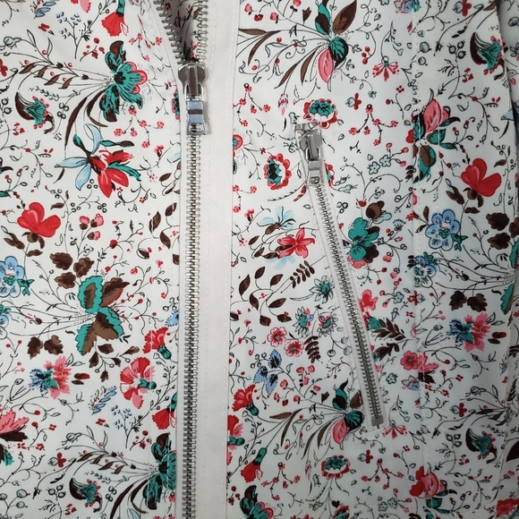 Gap floral biker Jacket size S - Picture 2 of 9